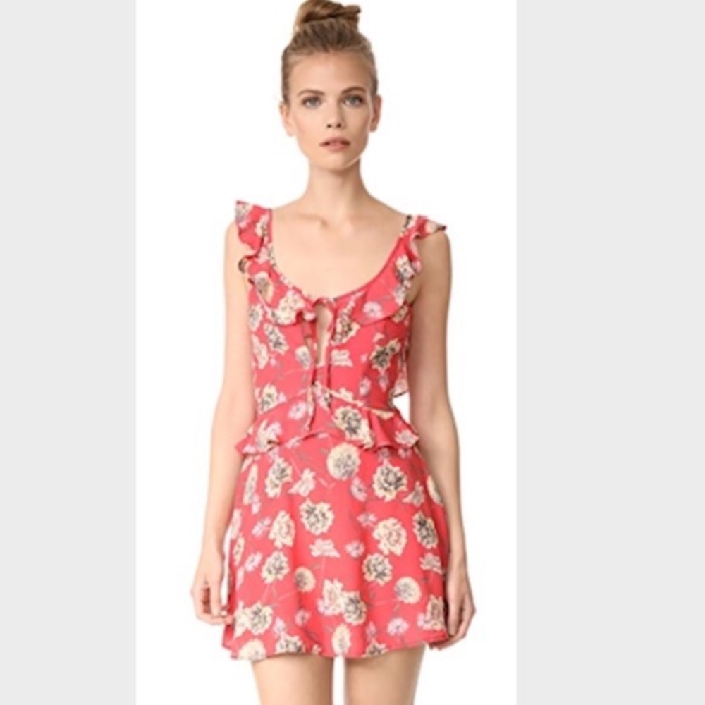 Flynn Skye Pink Floral Mini Dress
